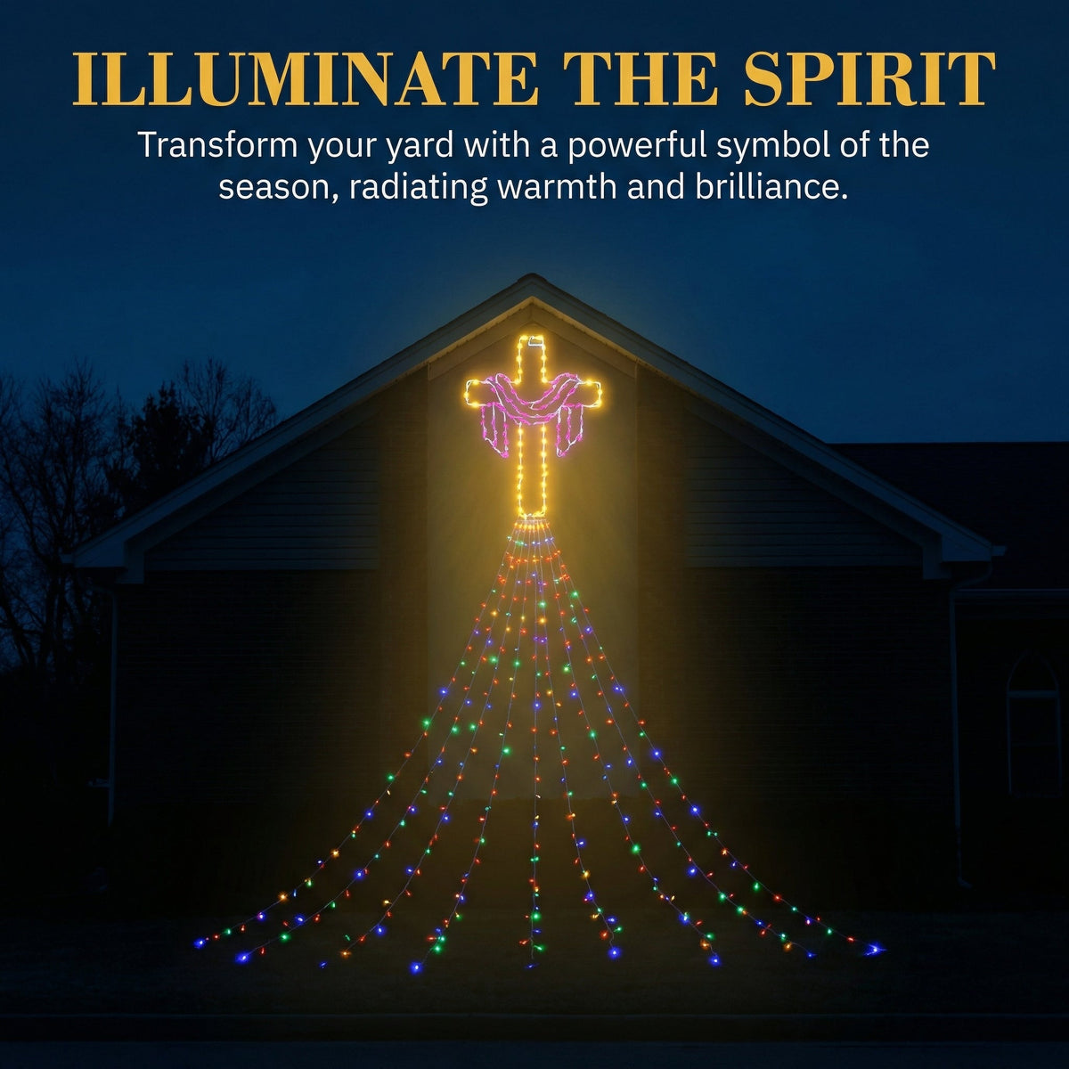 12 FT Easter Waterfall String Lights