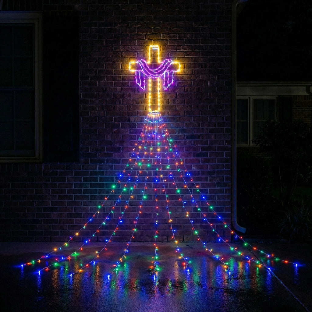 12 FT Easter Waterfall String Lights