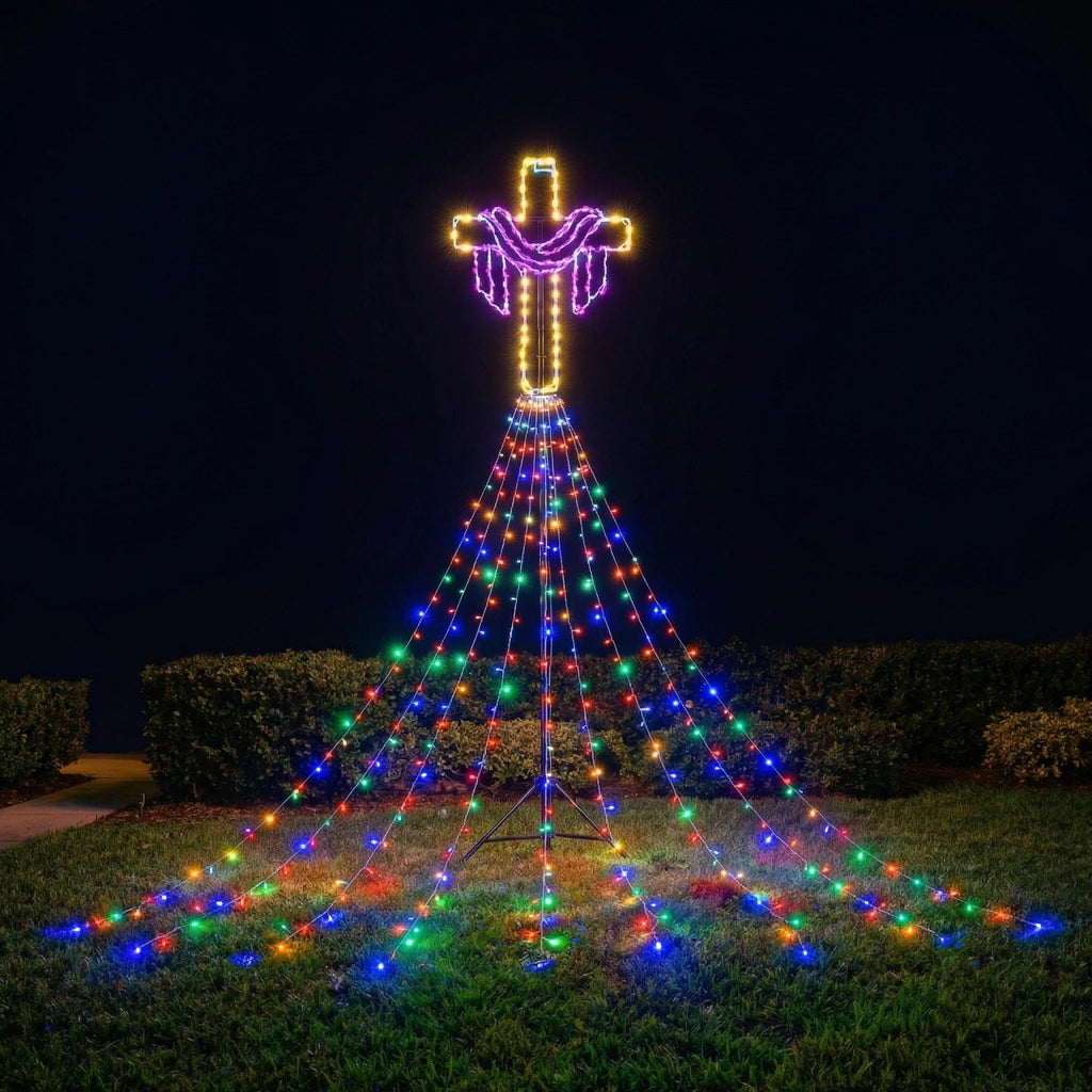 12 FT Easter Waterfall String Lights
