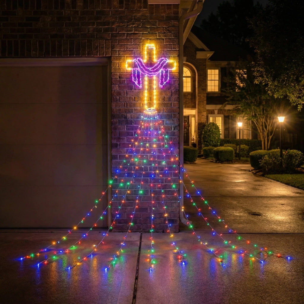 12 FT Easter Waterfall String Lights